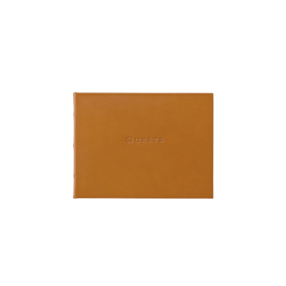 Traditional Leather Guest Book - Hosted by Kelly Gaudreau