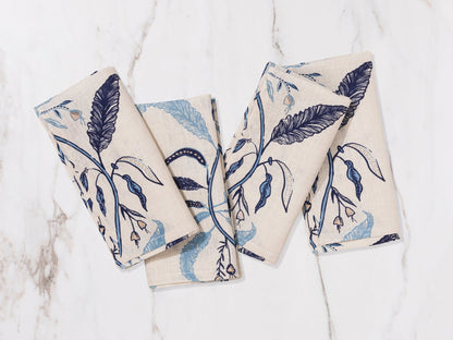 Tulleries Napkin - Lapis Set of 4 - Hosted by Kelly Gaudreau