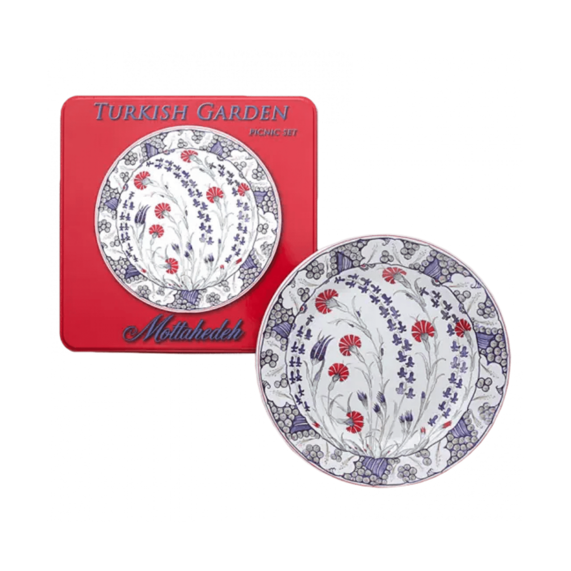 Turkish Garden Picnic Tin - Set of 4 Plates - Hosted by Kelly Gaudreau