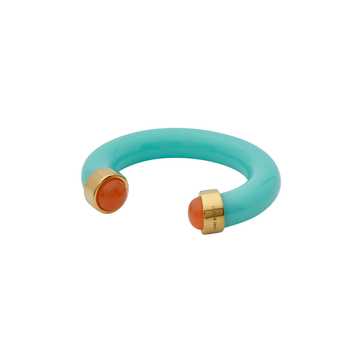 Turquoise Resin Open Cuff Bangle – Orange Quartz - Hosted by Kelly Gaudreau