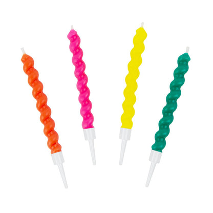 Twisted Rainbow Birthday Candles - 8 Pack - Hosted by Kelly Gaudreau