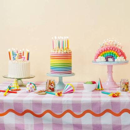 Twisted Rainbow Birthday Candles - 8 Pack - Hosted by Kelly Gaudreau