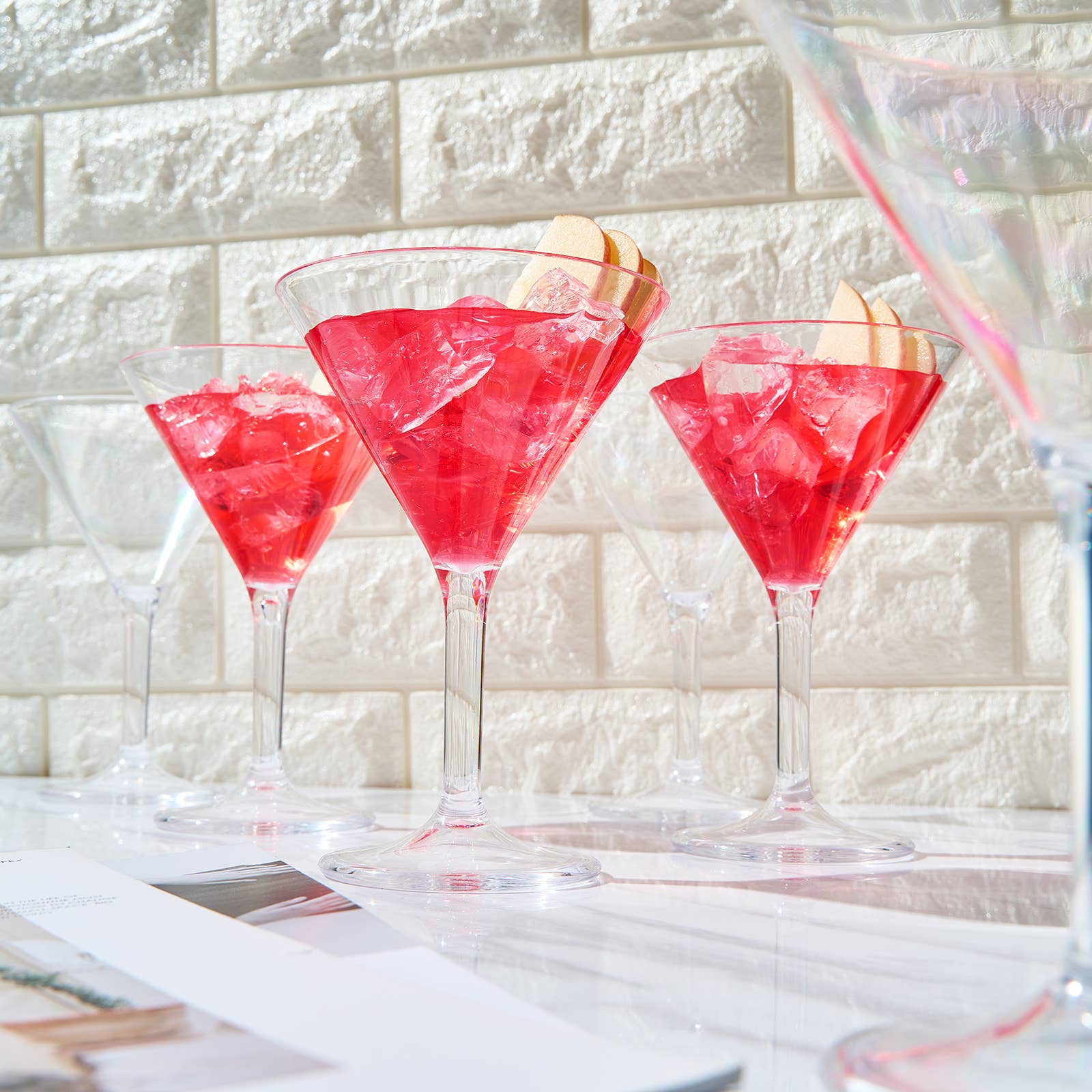 Unbreakable Acrylic Martini Glasses Set of 6 - Hosted by Kelly Gaudreau