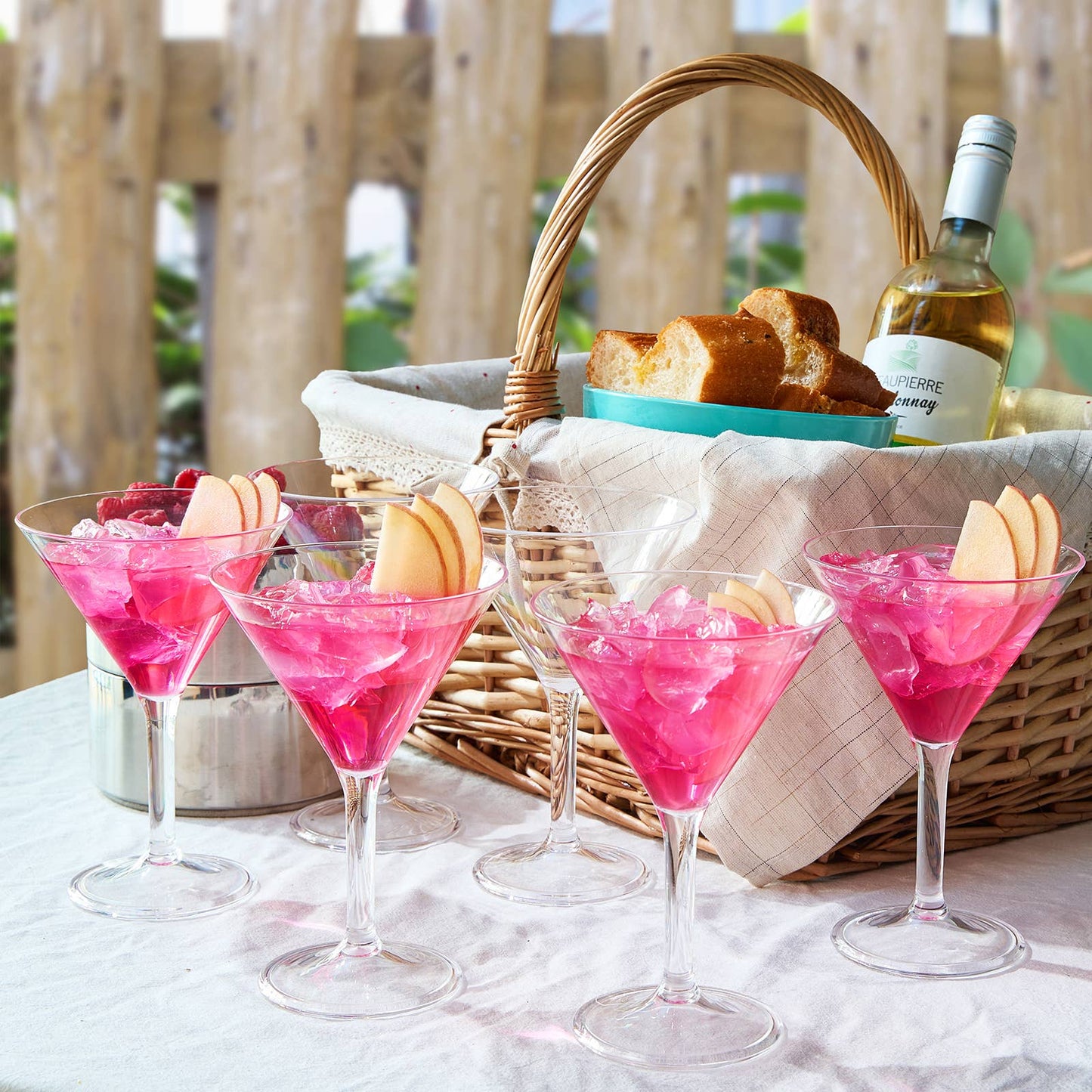 Unbreakable Acrylic Martini Glasses Set of 6 - Hosted by Kelly Gaudreau