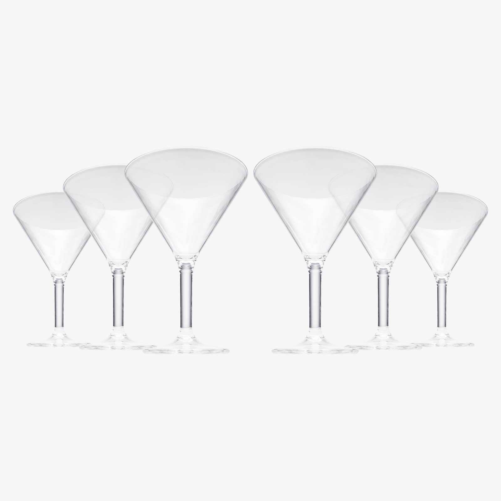 Unbreakable Acrylic Martini Glasses Set of 6 - Hosted by Kelly Gaudreau