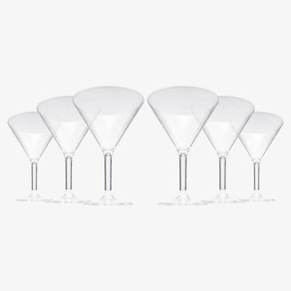 Unbreakable Acrylic Martini Glasses Set of 6 - Hosted by Kelly Gaudreau