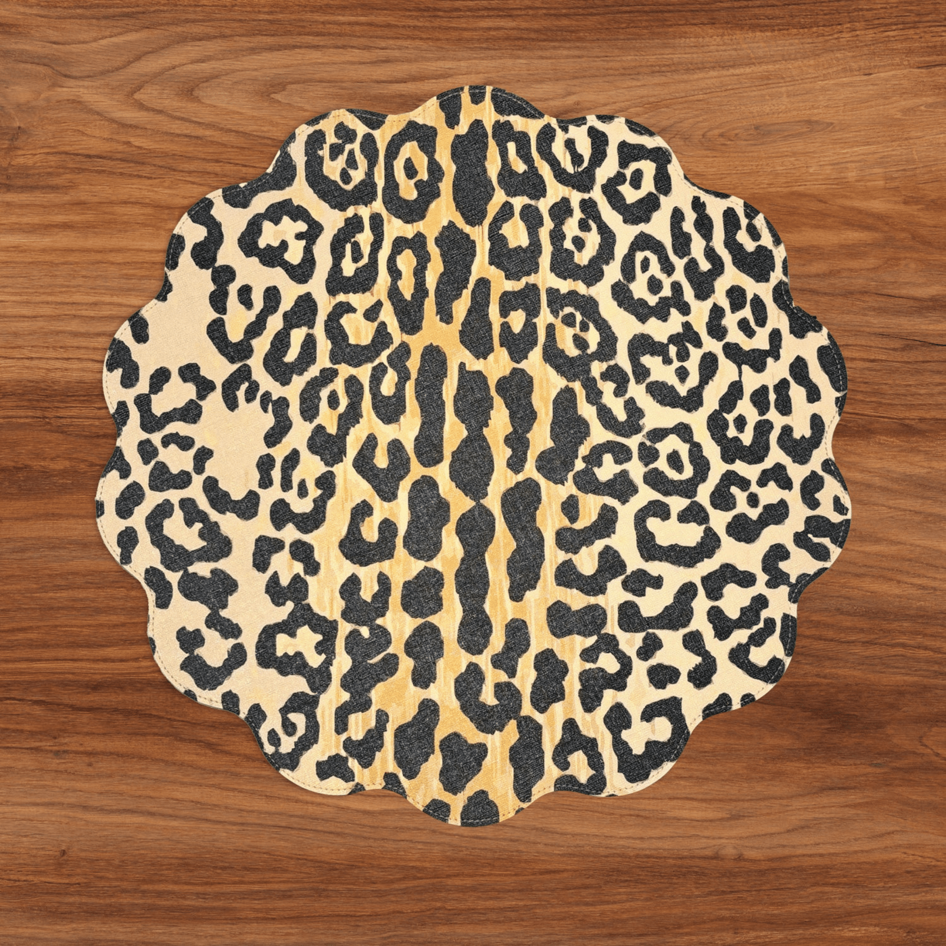 Vida Cheetah and Zebra Reversible Round Placemats - Set of 4 - Hosted by Kelly Gaudreau