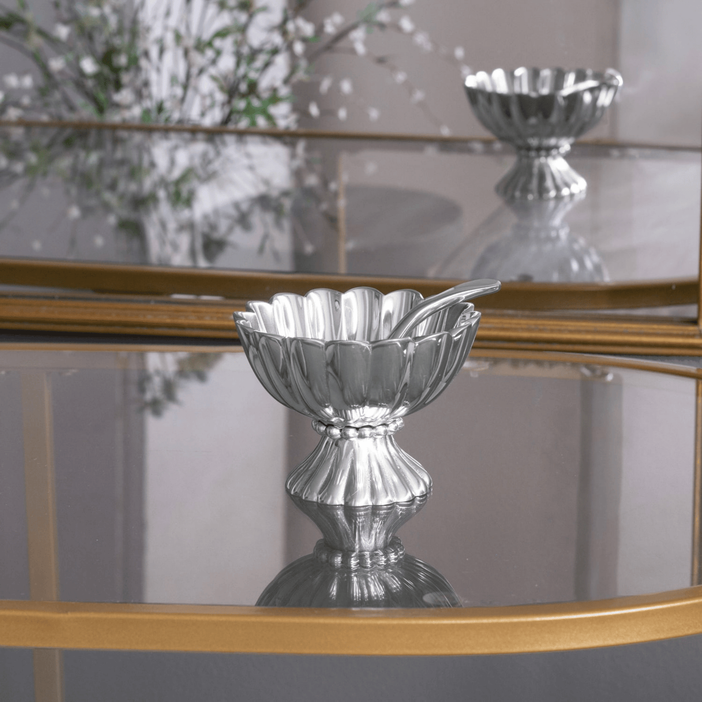 Vintage Vienna Mini Pedestal with Spoon - Hosted by Kelly Gaudreau