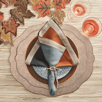 Warm Toned Dip Dye Napkins - Set of 4 - Hosted by Kelly Gaudreau