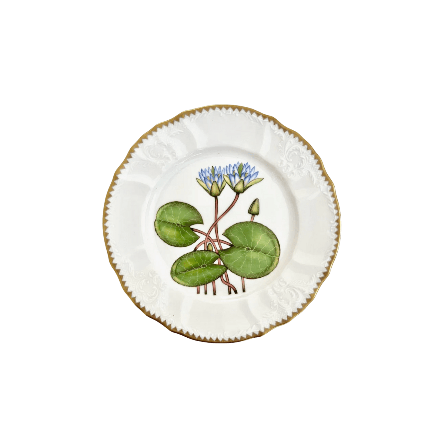 Waterlily Salad Plate with Border Design - Hosted by Kelly Gaudreau