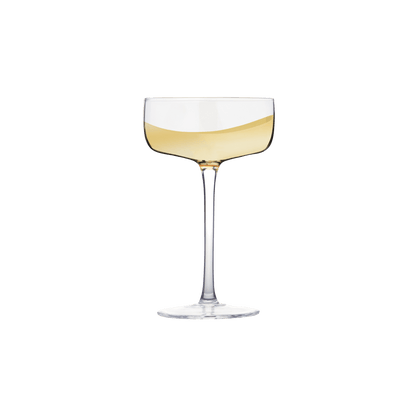 Wave Champage Saucers Gold - Set of 2 - Hosted by Kelly Gaudreau