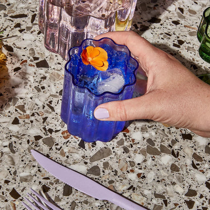 Wave Glasses in Blue - Set of 2 - Hosted by Kelly Gaudreau