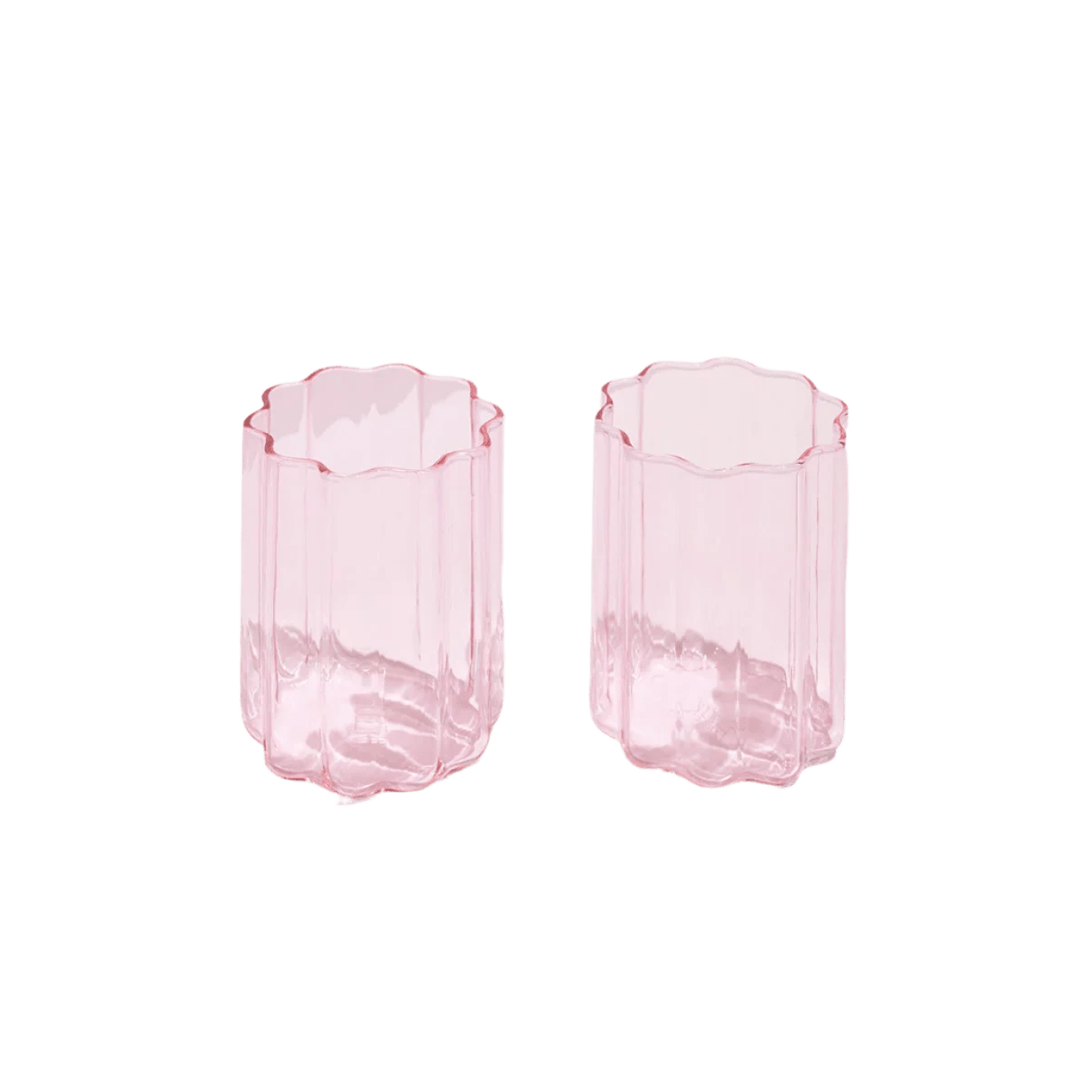 Wave Glasses in Pink - Set of 2 - Hosted by Kelly Gaudreau