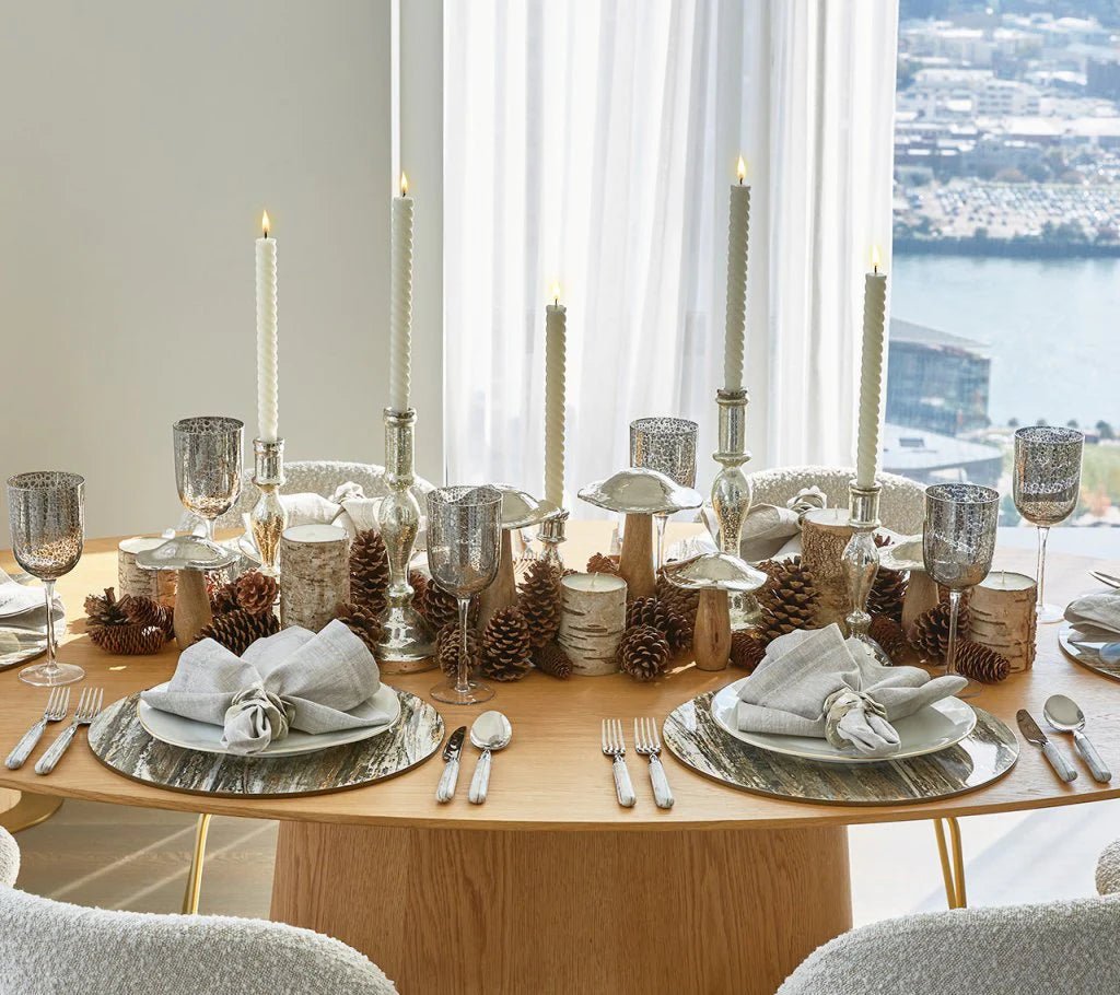 Weathered Pine Placemat in Ivory, Natural & Gold - Set of 4 - Hosted by Kelly Gaudreau