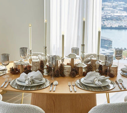 Weathered Pine Placemat in Ivory, Natural & Gold - Set of 4 - Hosted by Kelly Gaudreau