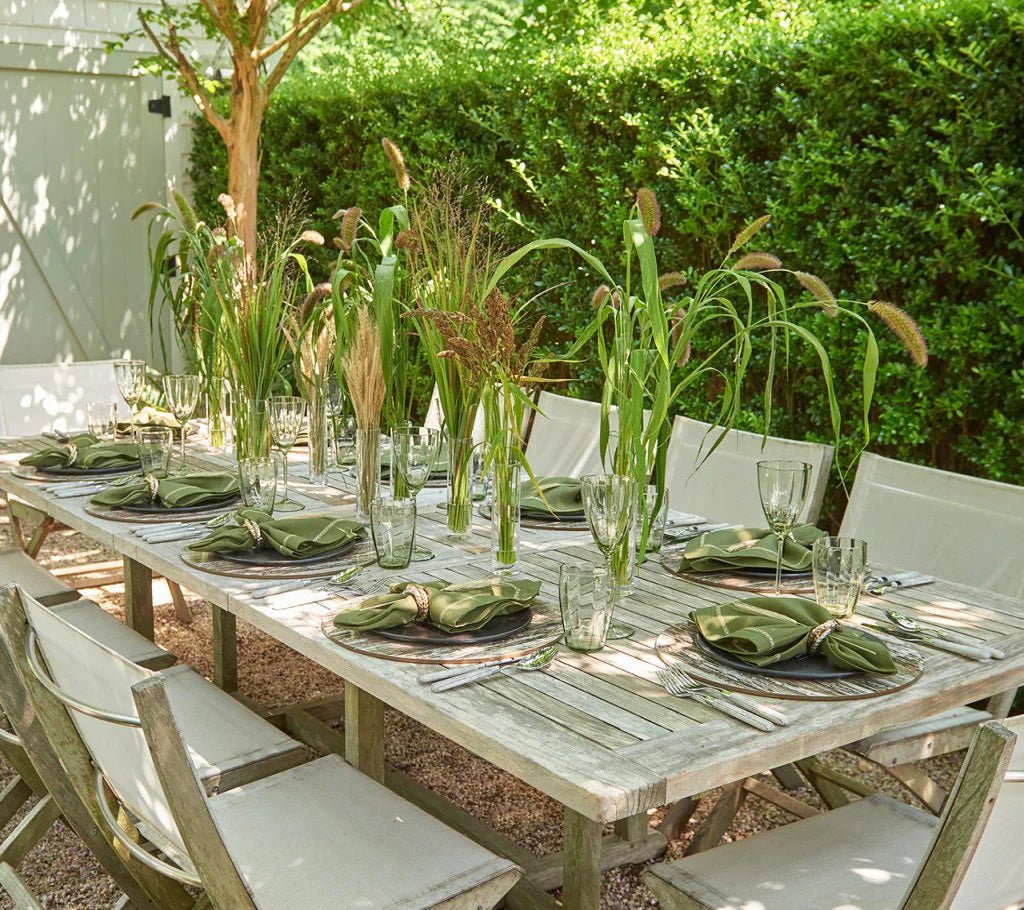 Weathered Pine Placemat in Ivory, Natural & Gold - Set of 4 - Hosted by Kelly Gaudreau