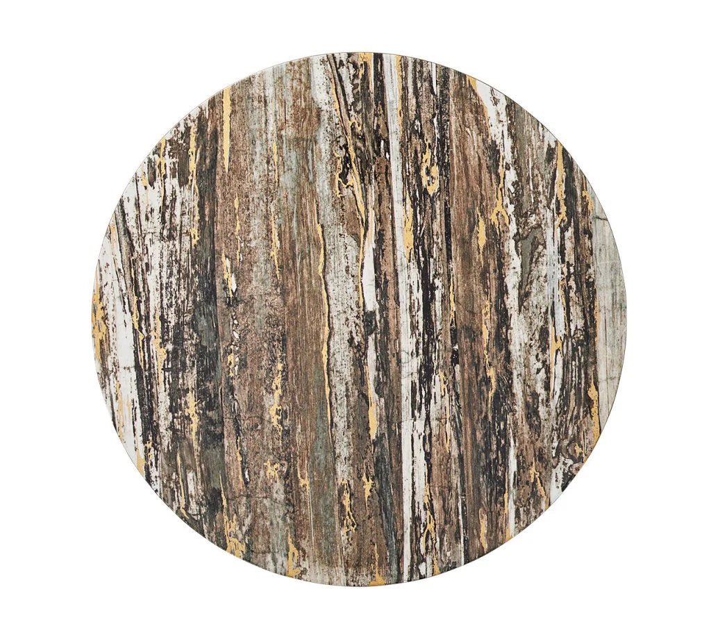 Weathered Pine Placemat in Ivory, Natural & Gold - Set of 4 - Hosted by Kelly Gaudreau