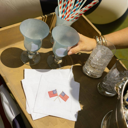 American Flags Cocktail Napkin - Set of 4