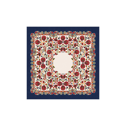 Windflower Placée Tablecloth in Bordeaux - Hosted by Kelly Gaudreau