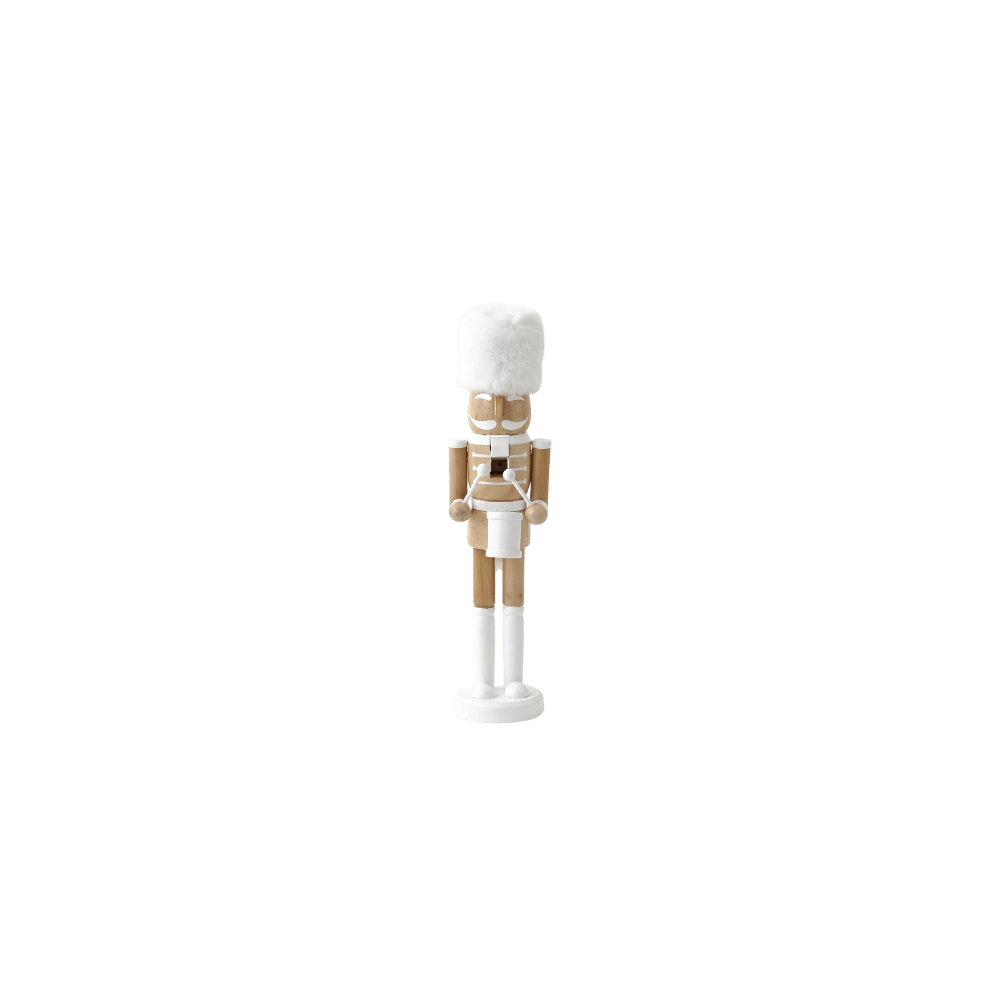 Wooden Nutcracker - White/Natural - Hosted by Kelly Gaudreau