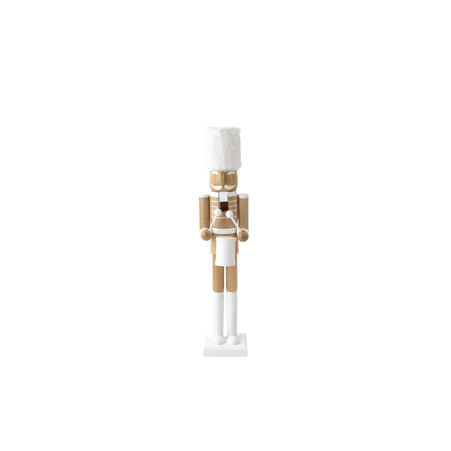 Wooden Nutcracker - White/Natural - Hosted by Kelly Gaudreau