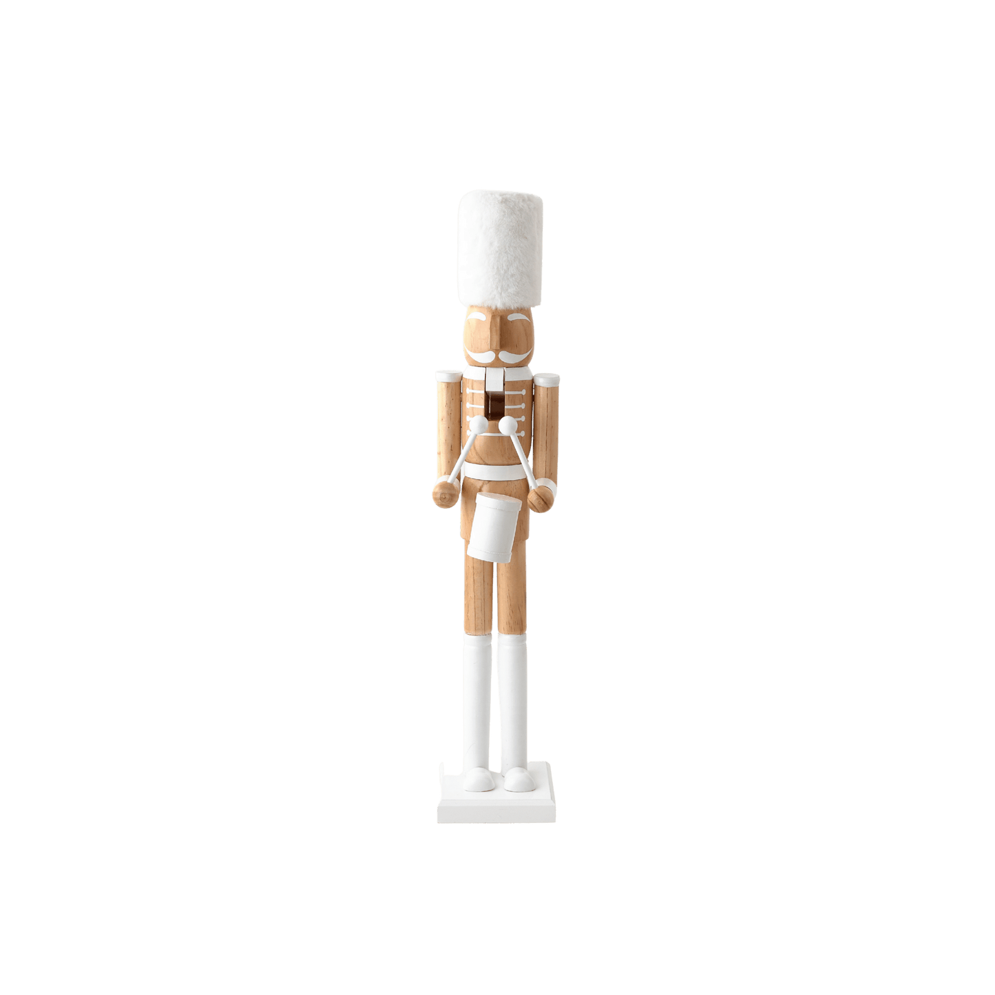Wooden Nutcracker - White/Natural - Hosted by Kelly Gaudreau