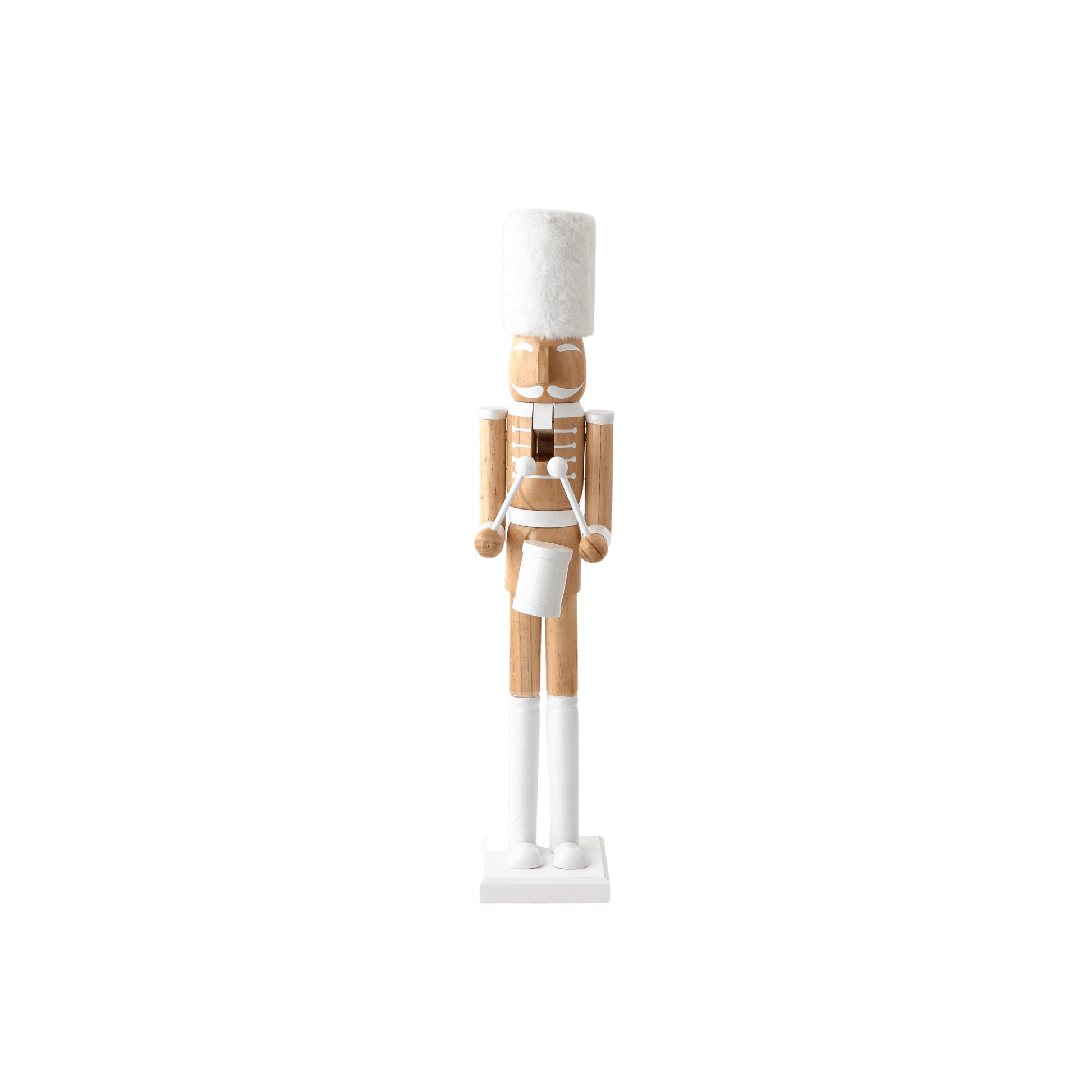 Wooden Nutcracker - White/Natural - Hosted by Kelly Gaudreau