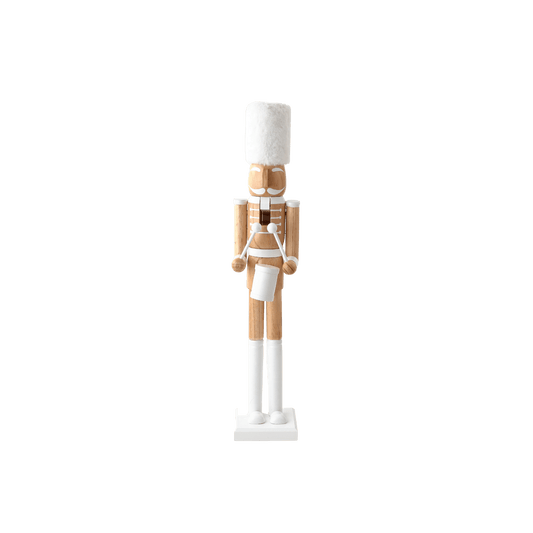 Wooden Nutcracker - White/Natural - Hosted by Kelly Gaudreau