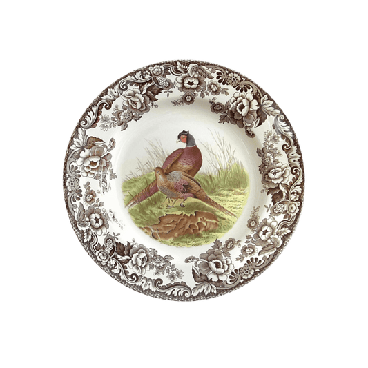 Woodland Pheasant Motif Dinner Plate - Hosted by Kelly Gaudreau