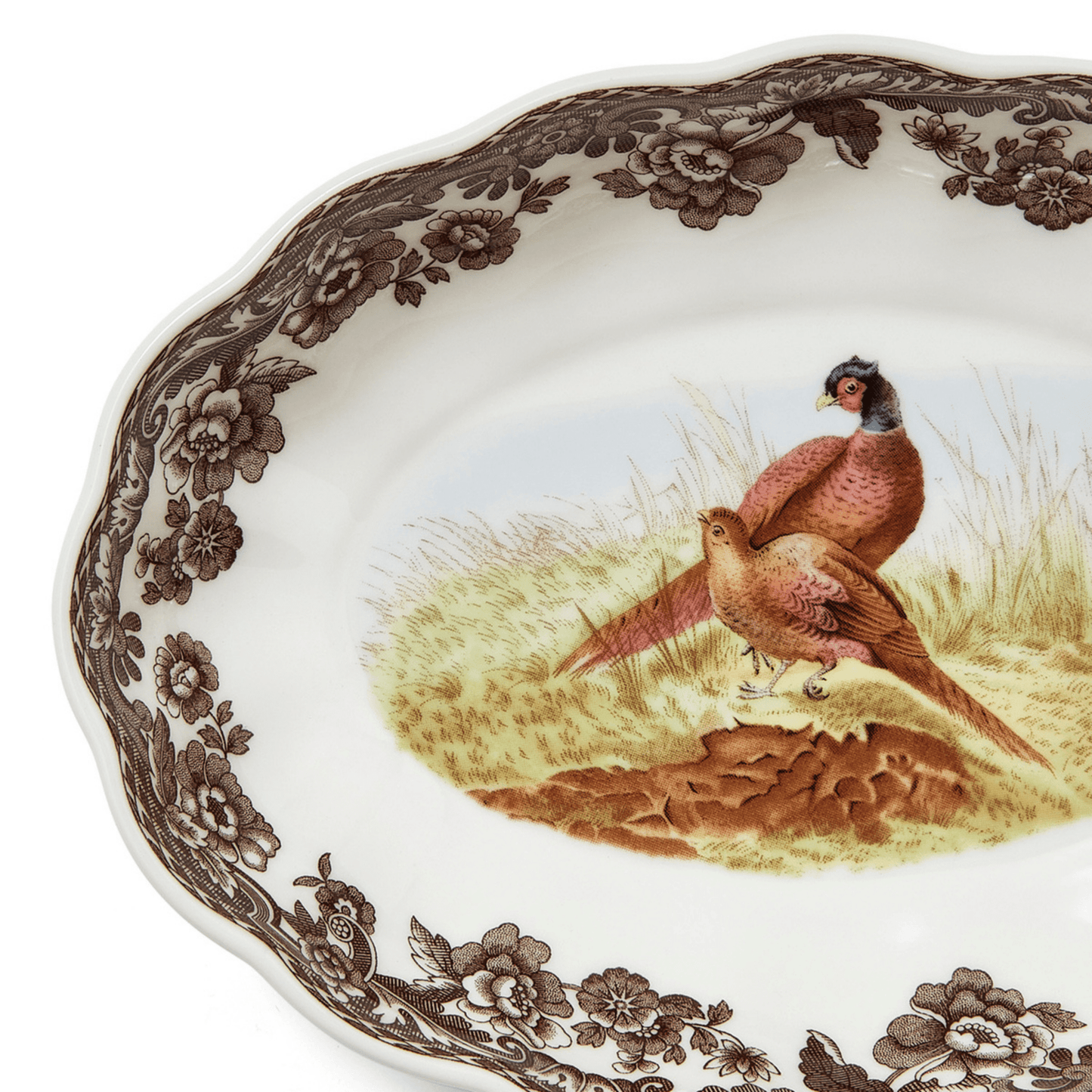 Woodland Pheasant Oval Fluted Dish - Hosted by Kelly Gaudreau