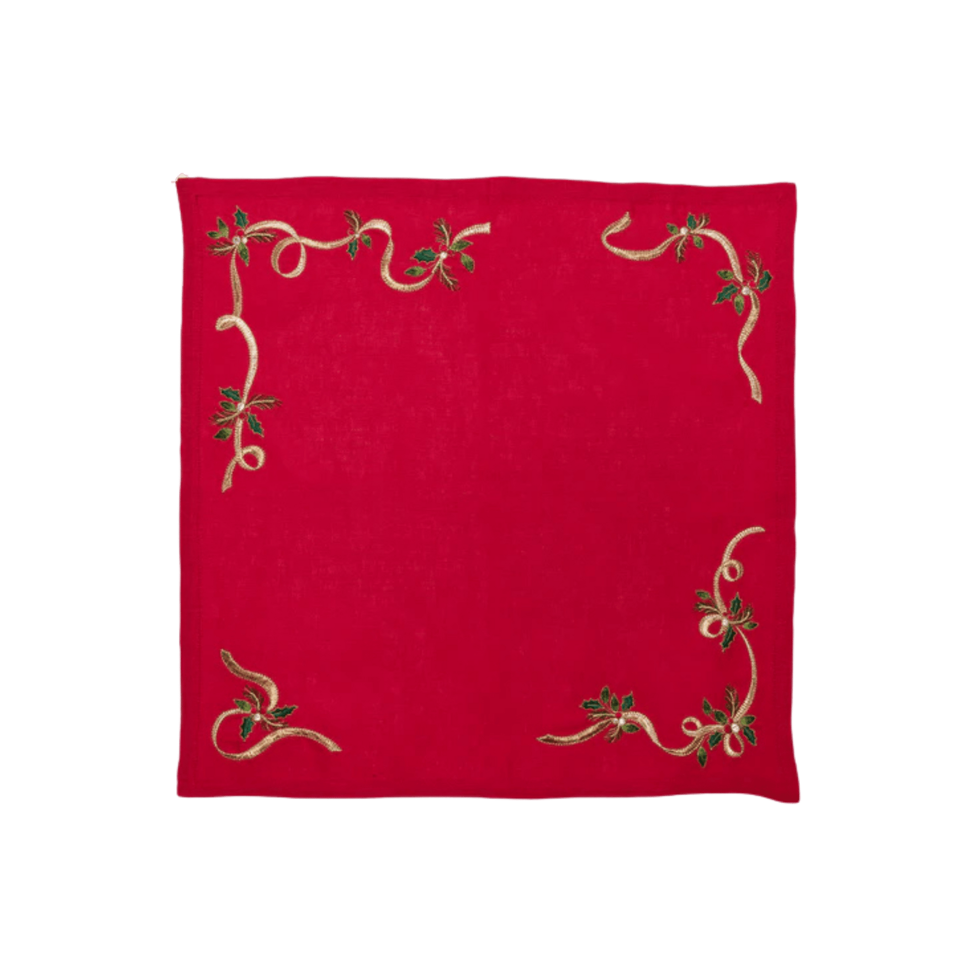 Xmas Ribbon Napkins, Set of 4 - Hosted by Kelly Gaudreau