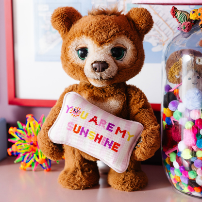 You Are My Sunshine Mini Needlepoint Pillow - Hosted by Kelly Gaudreau