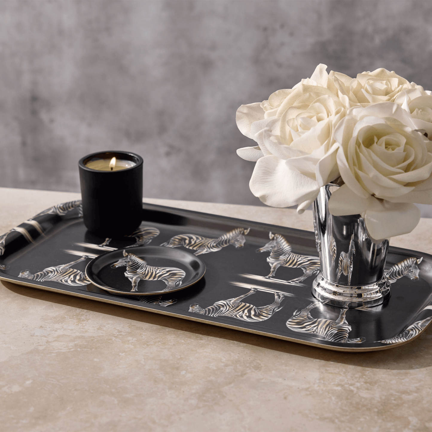 Zebra Birchwood Large Decorative Tray - Hosted by Kelly Gaudreau