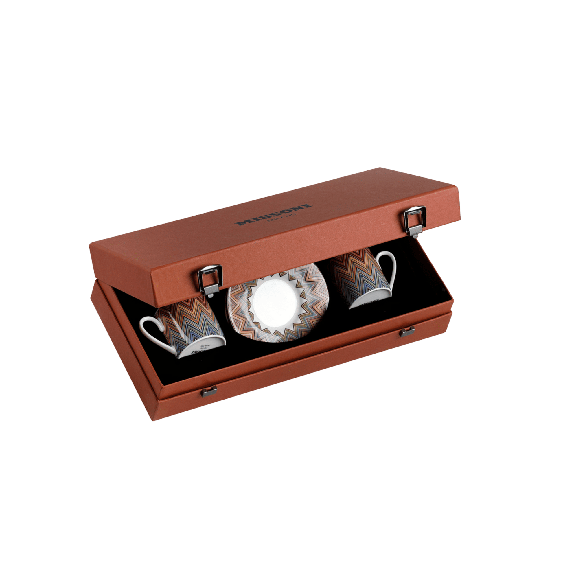 Zig Zag Set of 2 Tea Cups and Saucers Box Set - Hosted by Kelly Gaudreau