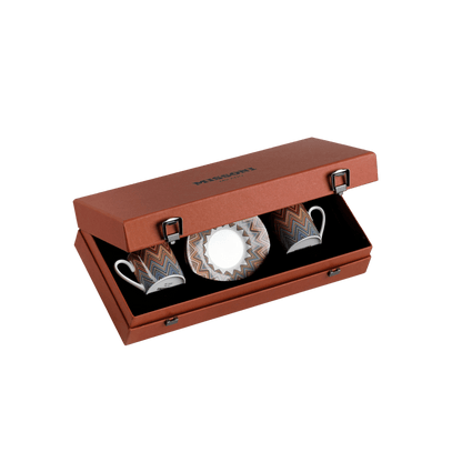 Zig Zag Set of 2 Tea Cups and Saucers Box Set - Hosted by Kelly Gaudreau